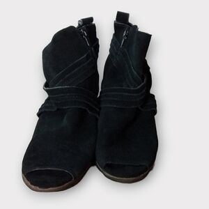 LUCKY BRAND WOMENS  OPEN TOE ANKLE BOOT SIZE 10M PLATFORMS